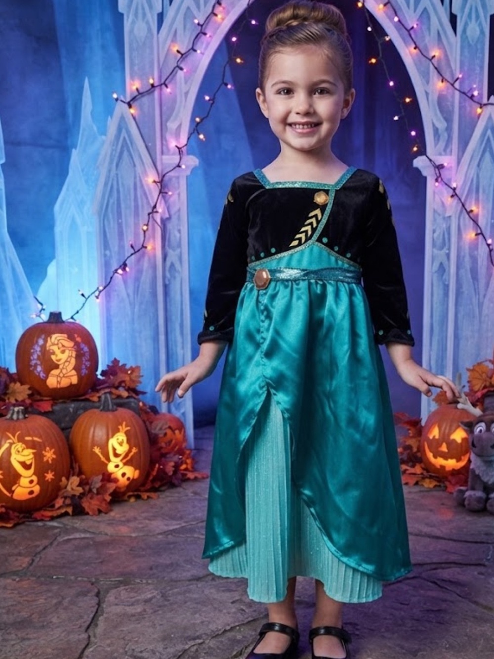 Disney Frozen Elsa Costume dress up Sz S